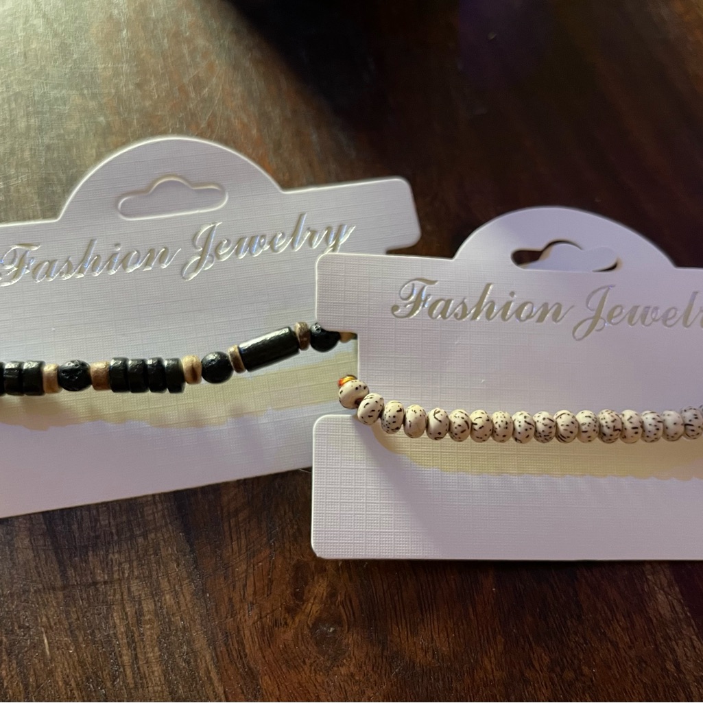 Lot Of 2- Wooden Bracelets Hand Made